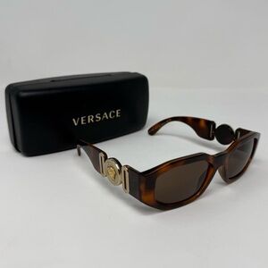 Versace Tortoise Sunglasses with Gold Details